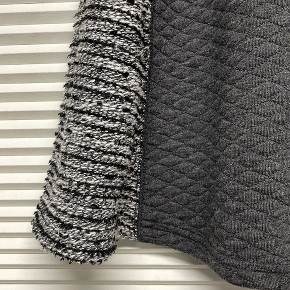 Sanctuary Clothing Gray Black White Tweed Knit A Line Circle Mini Skirt - Picture 3 of 6